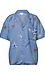Embroidered Denim Top Thumb 1