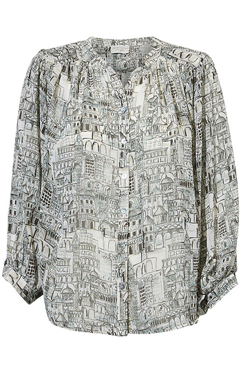 Coastal View Flowy Blouse Slide 1
