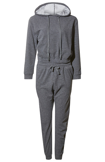 Cropped Hoodie and Jogger Set Slide 1