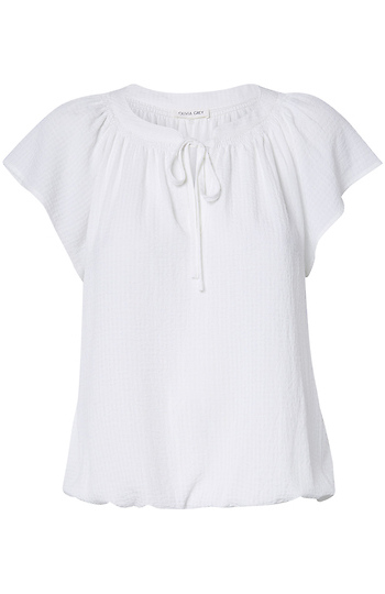 Split Neck Blouse Slide 1