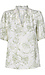 Printed Split Neck Blouse Thumb 1