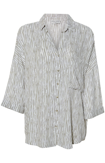 Three Quarter Cuffed Sleeve Shirt Slide 1