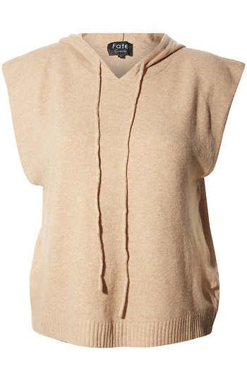 Wide Shoulder Hooded Vest Slide 1