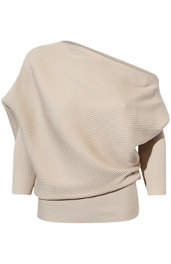 Slightly One Shoulder Off Sweater Slide 1