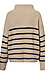 Fluffy High Neck Striped Hem Sweater Thumb 2