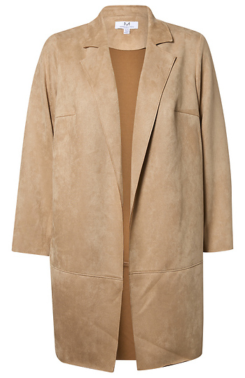 Faux Suede Coat Slide 1