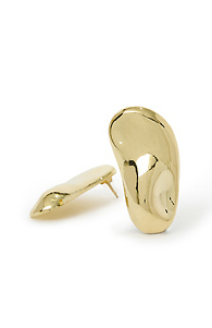Hammered Oval Shape Earrings Slide 1
