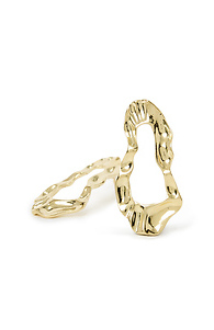 Molten Hoop Earrings Slide 1