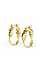 Flat Twisted Oval Hoop Earrings Thumb 1