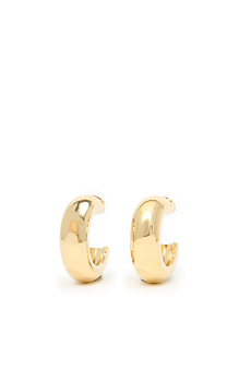 Thick C Shaped Hoop Earrings Slide 1