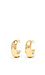Thick C Shaped Hoop Earrings Thumb 1
