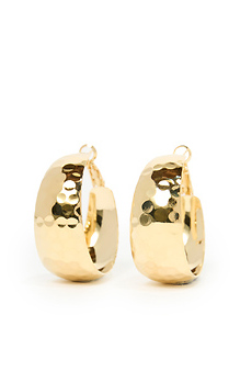 Textured Hoop Earrings Slide 1