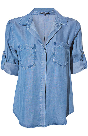 Velvet Heart Denim Shirt Slide 1