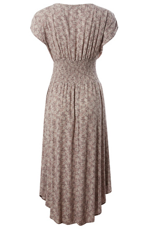 falleni midi dress Floral Smocked Waist Dress