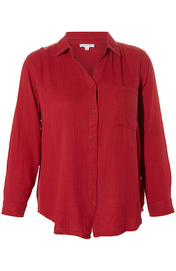 Beach Lunch Lounge Single Pocket Button Up Slide 1