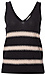 Striped V-Neck Tank Thumb 1