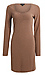 Sweetheart Neckline Ribbed Dress Thumb 1