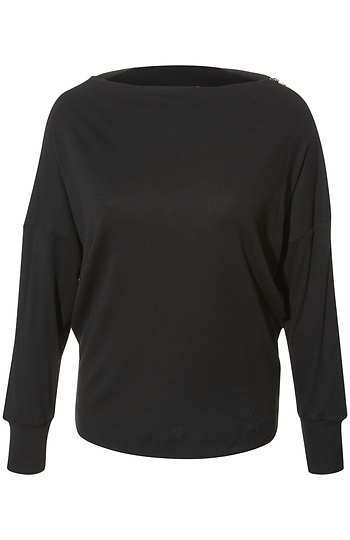 Ribbed Side-Zip Knit Top Slide 1