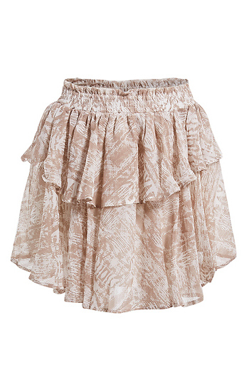 Double Ruffle Mini Skirt Slide 1