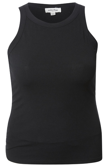 Ribbed Round Neck Tank Slide 1