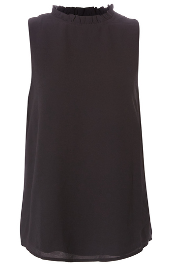 Mock Neck Sleeveless Blouse Slide 1
