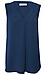 Front Pleat V-Neck Top Thumb 1
