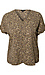 V Neck Cuffed Short Sleeve Thumb 1