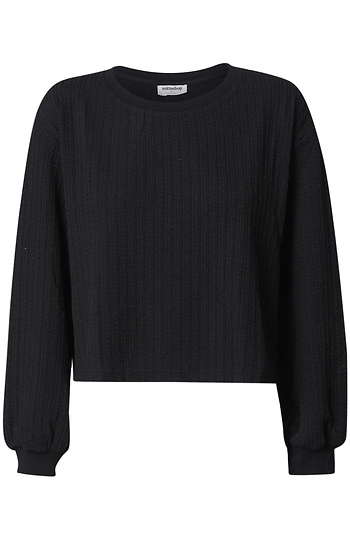 Textured Crop Sweater Slide 1
