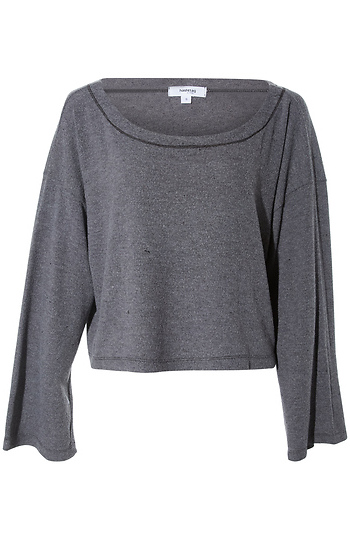 Cropped Long Sleeve Top Slide 1