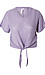 Ribbed Tie Front Top Thumb 1