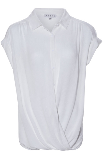Front Drape Detail Button Up Slide 1