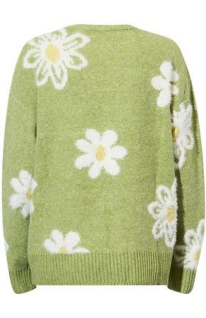 Daisy Cardigan in Green Multi | DAILYLOOK