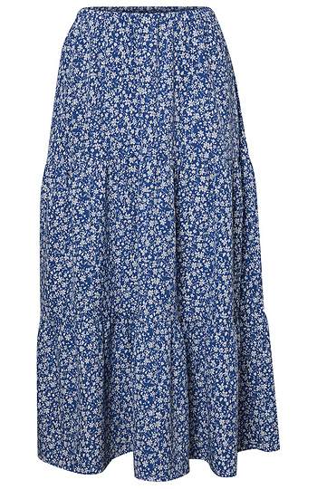 Ditsy Floral Midi Skirt Slide 1