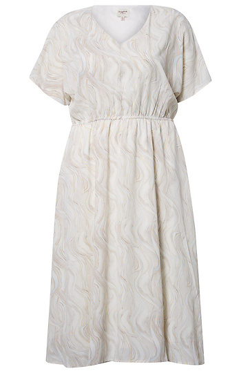 Abstract Printed Midi Dress Slide 1