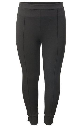 Elastic Waist Slitted Knit Pants Slide 1