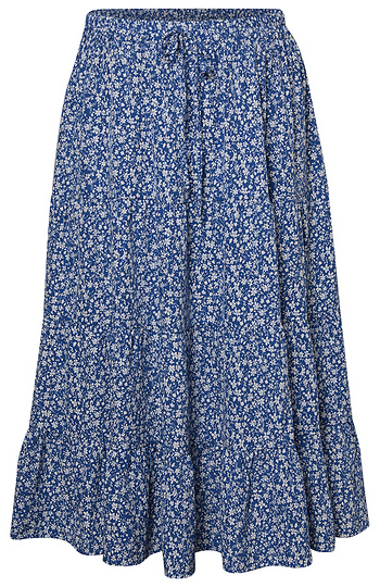 Tiered Midi Skirt Slide 1