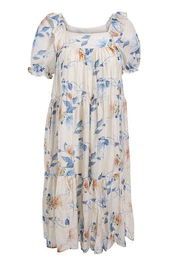 Floral Print Midi Dress Slide 1