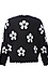 Distressed Floral Patterned Pullover Sweater Thumb 2