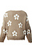 Distressed Floral Patterned Pullover Sweater Thumb 2
