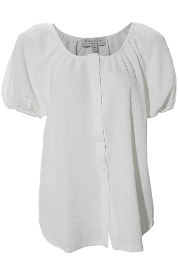 Floral Puff Sleeve Blouse Slide 1