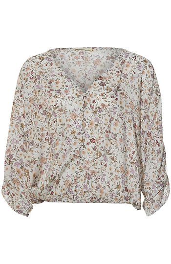 Floral Dolman Sleeve Blouse Slide 1