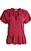 Peplum Short Sleeve Top Thumb 1
