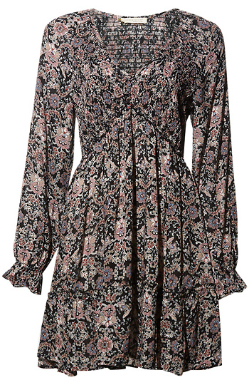 Paisley Floral Smocked Tunic Slide 1