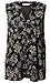 Black Floral Button Front Tank Thumb 1