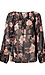Floral Tie Front Blouse Thumb 1
