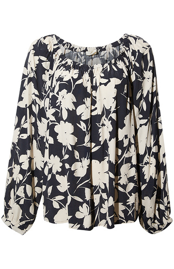 Floral Long Sleeve Blouse Slide 1