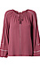 Long Sleeve Printed Stitched Blouse Thumb 1