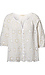 Button Front Floral Embroidered Top Thumb 1