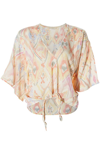 Tie Front Blouse Slide 1