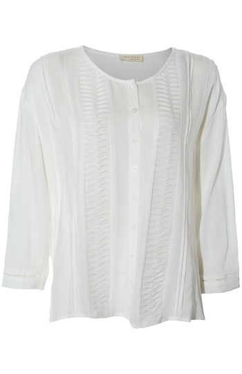 Button Down Pleated Down Slide 1
